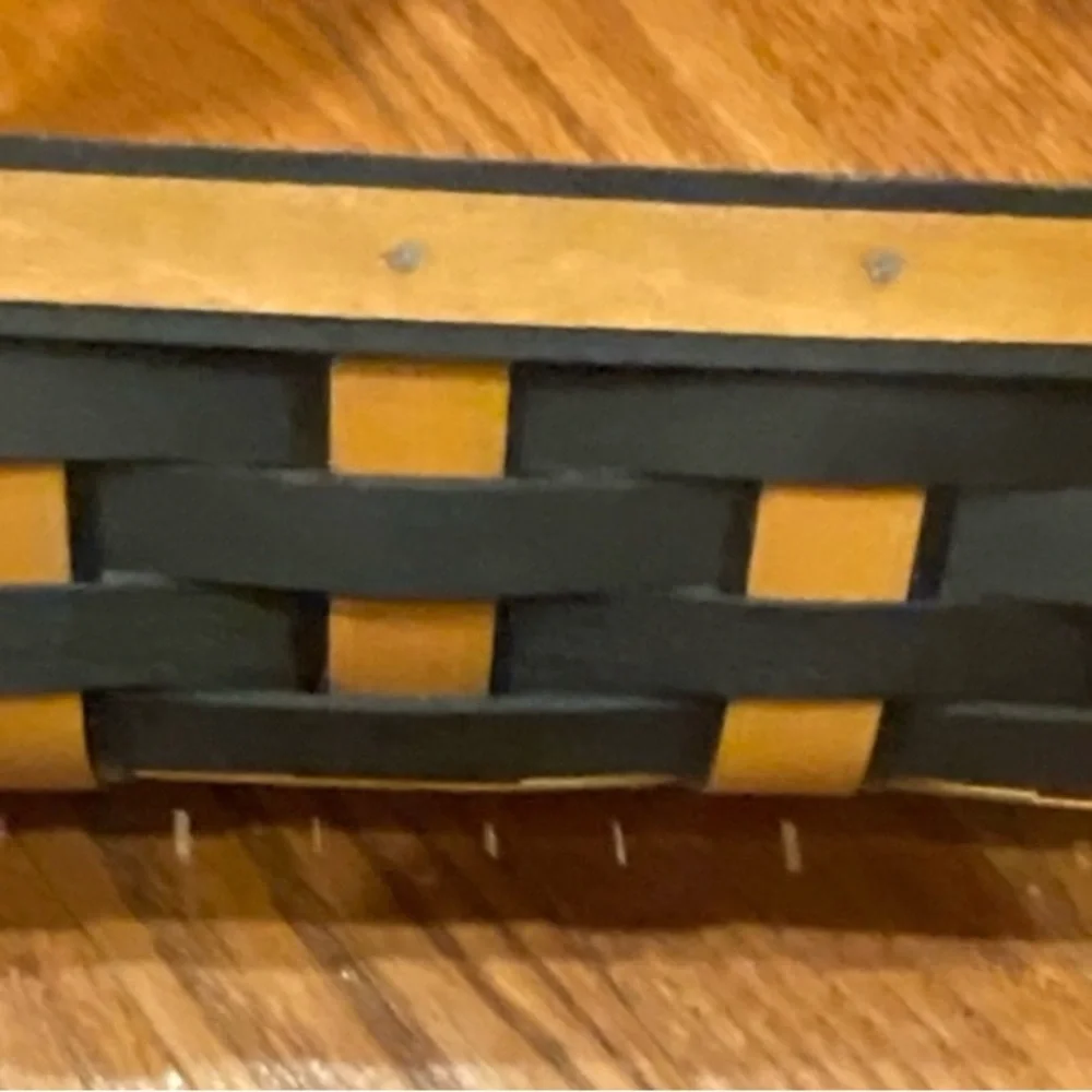 Longaberger Black and Tan Cracker Basket